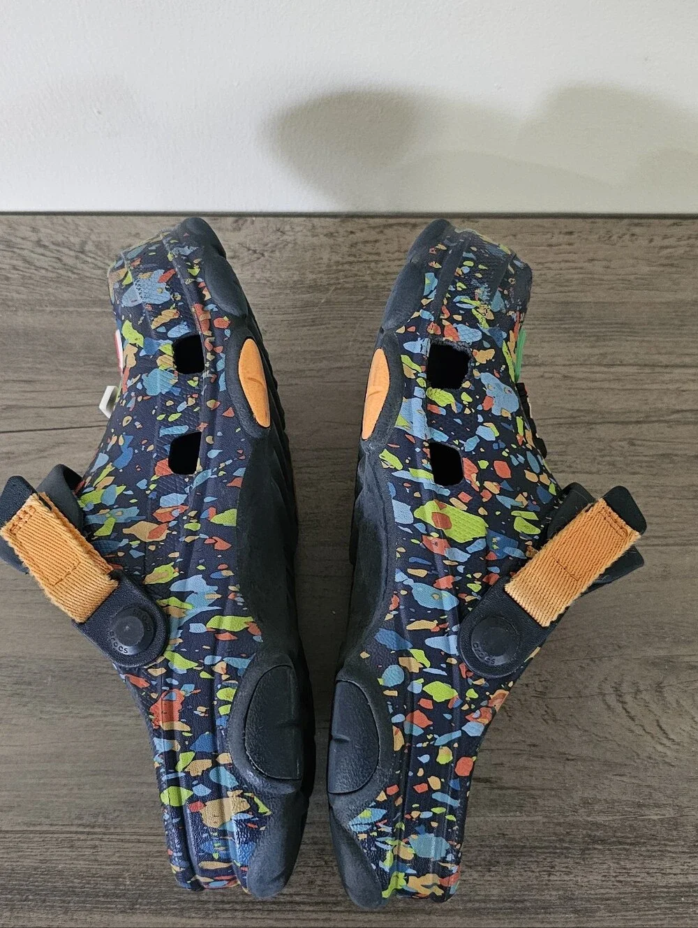 Crocs Terrain Kids Navy Multicolor Splash Clog Shoes Roblox Charms Boy J4